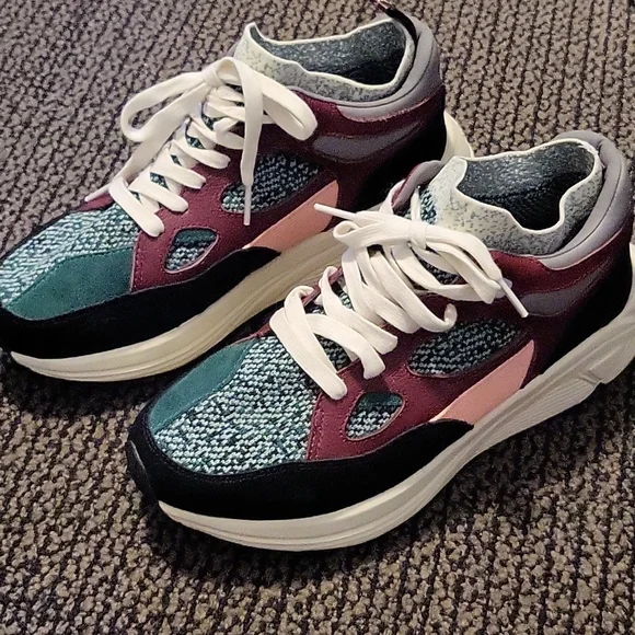 Maison Kitsune x Brandblack collab multicolor knit sneakers sz 38 - Picture 2 of 6